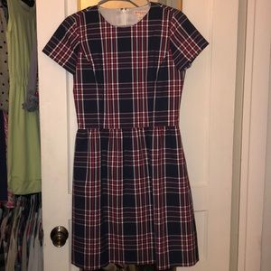 Brooks brothers red fleece dress